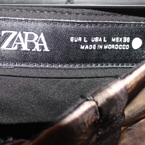 NWT Zara Leopard Print Skirt Size L - Picture 8 of 8